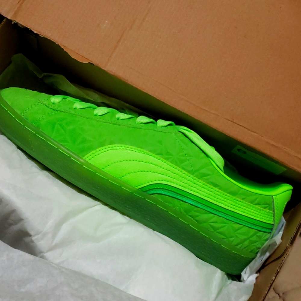 Suede triplex mono sneakers.  DOPE!